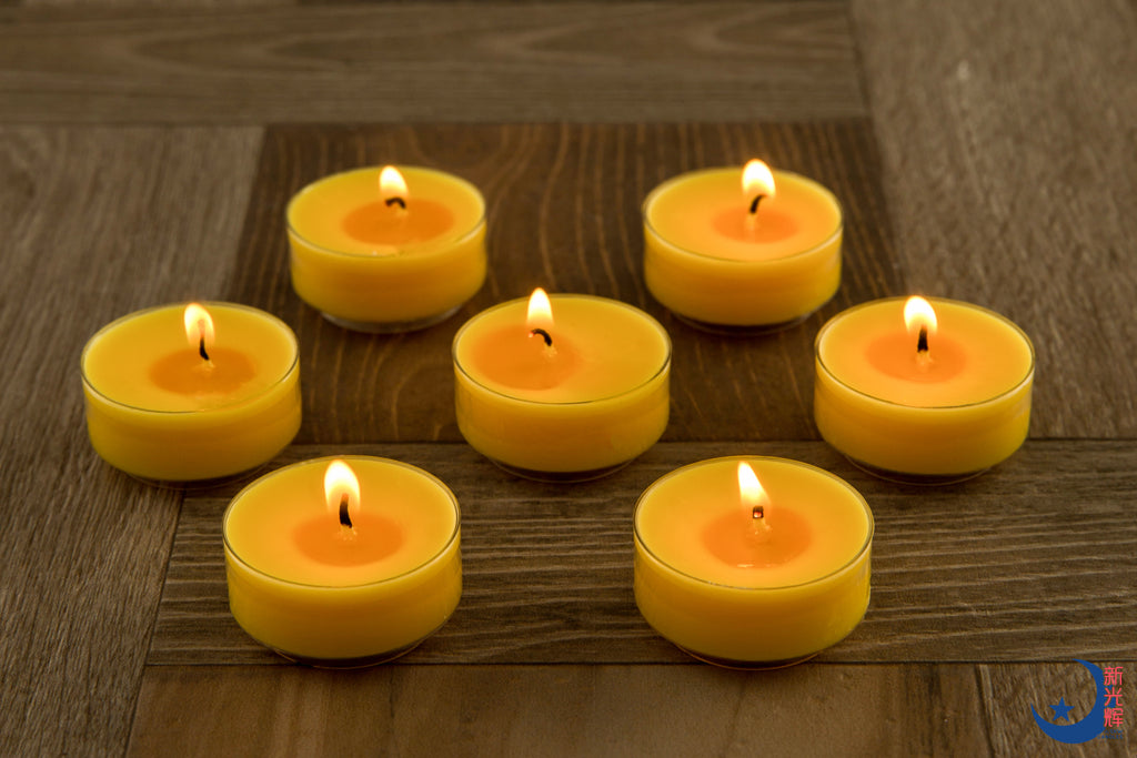 4 Hours Clear Cup Tealight Candles (Yellow) – SingKongWhee