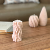 Swirls Pillar Candle (Pre-order only)